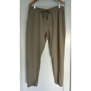 Southern Tide Excursion Performance Joggers Mens XL Tan Stretch Elastic Waist